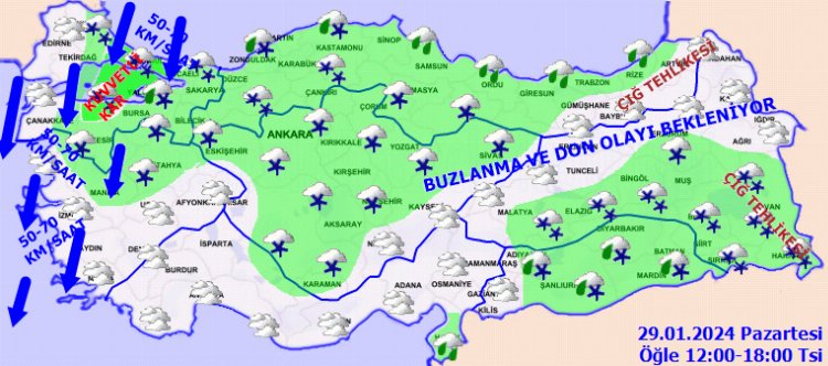 Marmara’ya kuvvetli kar uyarısı
