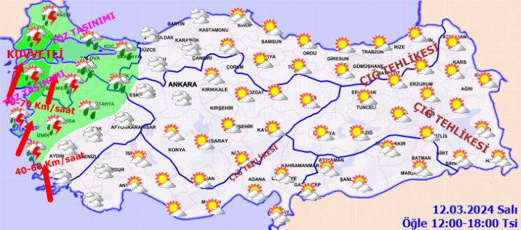 Marmara ve Ege’ye kuvvetli yağış uyarısı