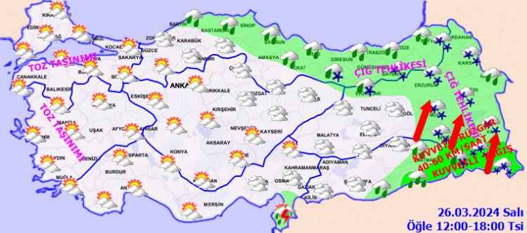 Marmara ve Ege’ye toz taşınımı uyarısı