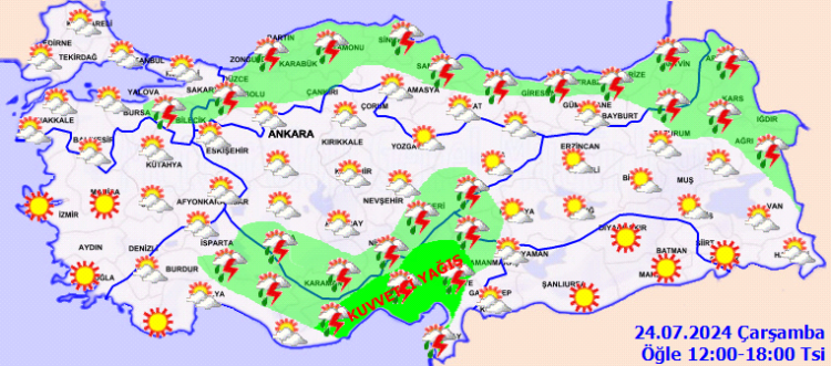 Meteoroloji'den 5 ile sarı uyarı!