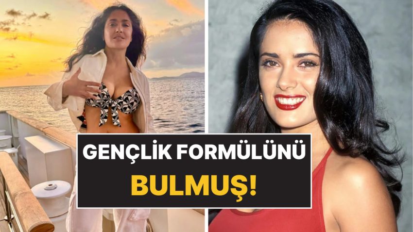 58 Yaşında 20’lik Görünen Salma Hayek’in Gençlik Sırrı: Botoks Yerine Apayrı Bir Metot Kullanıyormuş!