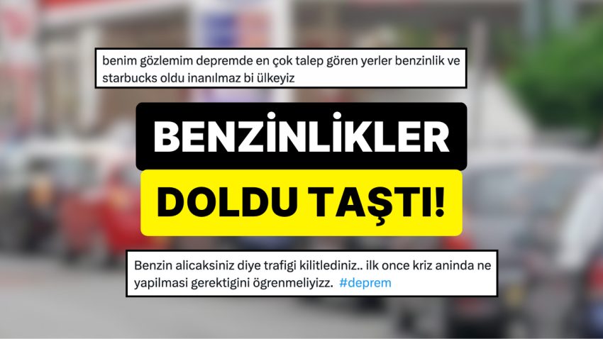 6.2’lik Sarsıntının Akabinde İstanbul Halkı Benzinliklerde Sıra Bekledi: Kent Dışına Çıkmaya Çalıştılar!