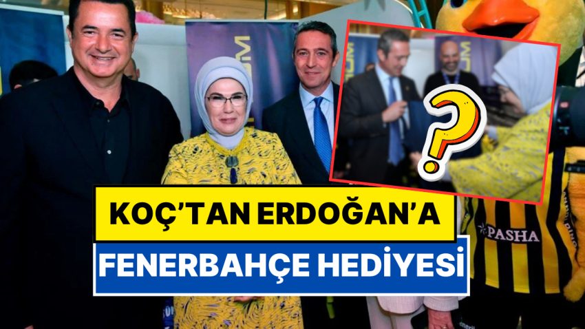 Acun Ilıcalı ve Ali Koç Yan Yana: Emine Erdoğan’a Ali Koç’tan Fenerbahçe Forması Armağanı