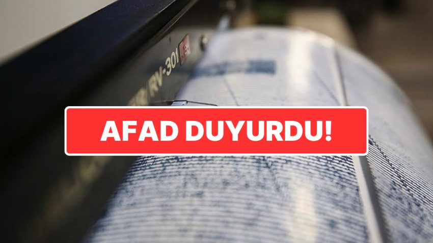 AFAD Duyurdu: Kütahya’da 4.3 Büyüklüğünde Zelzele Meydana Geldi