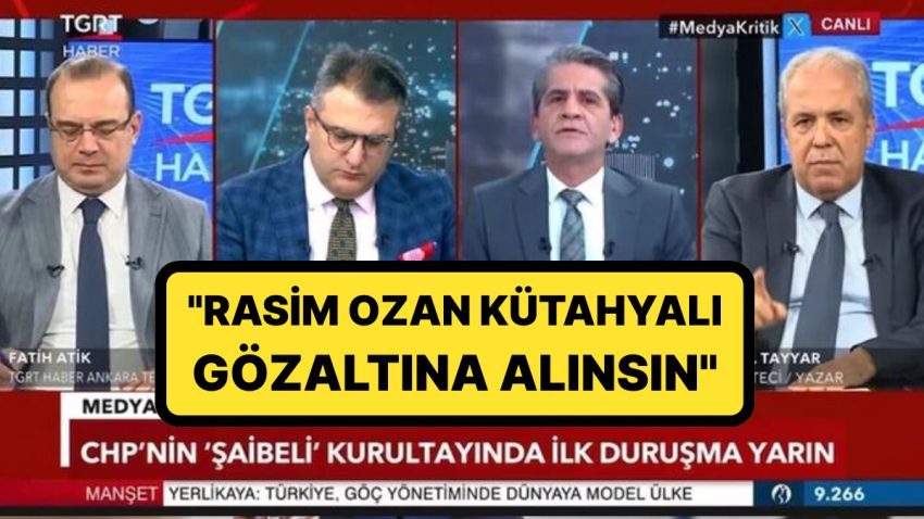 AKP’li Şamil Tayyar’dan Dikkat Çeken Atak: ”Rasim Ozan Kütahyalı Gözaltına Alınsın”