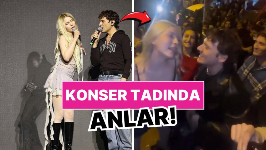 Aleyna Tilki ve Edis Sokağa Çıktı, Hayranlarına Küçük Bir Konser Verdi!