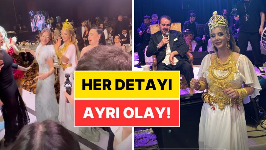 Altınlar Havada Uçuştu, Ünlüler Sahneye Çıktı: Fenomen Aleyna Dalveren’in Her Ayrıntısı Olay Olan Düğünü