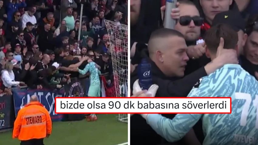 Babasını Kaybeden Genç Kaleciyi Rakip Grup Taraftarları Teselli Etti