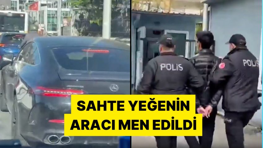 Çakarlı Lüks Aracında Valinin Yeğeni Olduğunu Söyleyen Şahıs Yakalandı