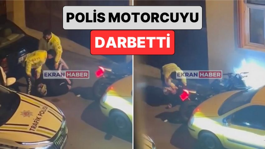 Çorlu’da Bir Polis Ehliyetsiz Olduğu ve Kaçmaya Çalıştığı Sav Edilen Motorcuyu Darbetti