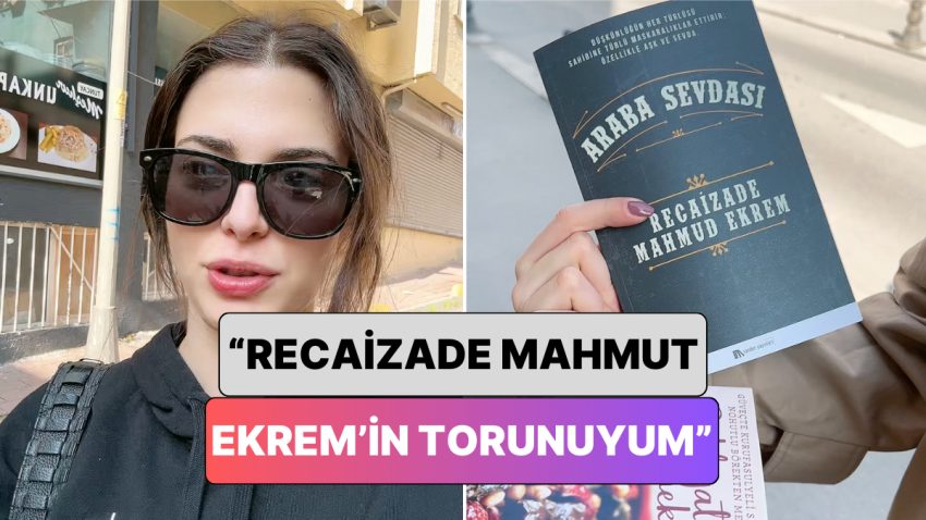 Defne Samyeli’nin Kızı Derin Talu Bir Kitapçıya Giderek “Ben Recaizade Mahmut Ekrem’in Torunuyum” Dedi