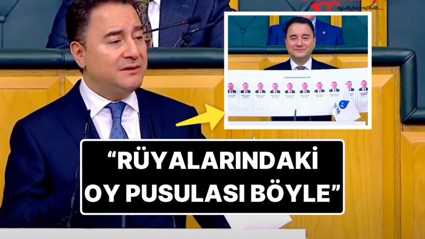 DEVA Partisi Genel Lideri Ali Babacan İktidarın Hayalindeki Oy Pusulasını Paylaştı