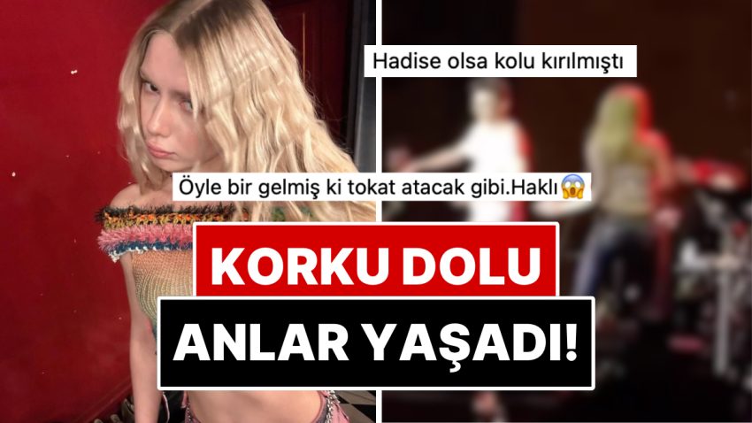 Dumura Uğradı: Aleyna Tilki Konser Anında Sahnede Üzerine Atlayan Hayranı Yüzünden Kaygı Dolu Anlar Yaşadı!