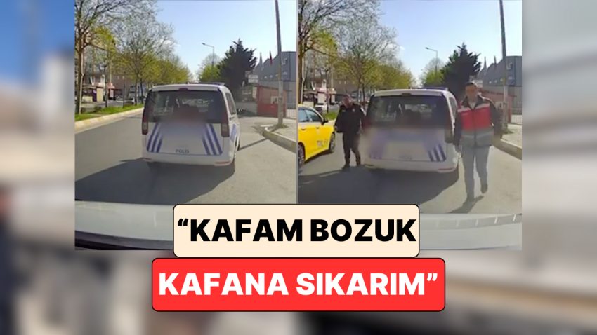 Esenyurt’ta 2 Polis Bir Kuryenin Önünü Keserek Tehdit Etti: “Kafam Bozuk Kafana Sıkarım”