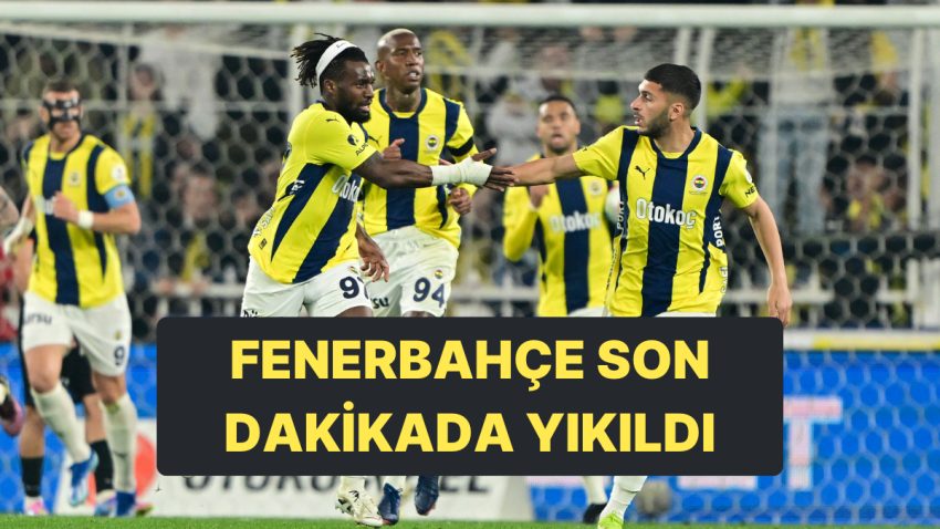 Fenerbahçe Zorlandığı Maçta Kayserispor’un Son Dakika Golüne Mani Olamadı: 3-3