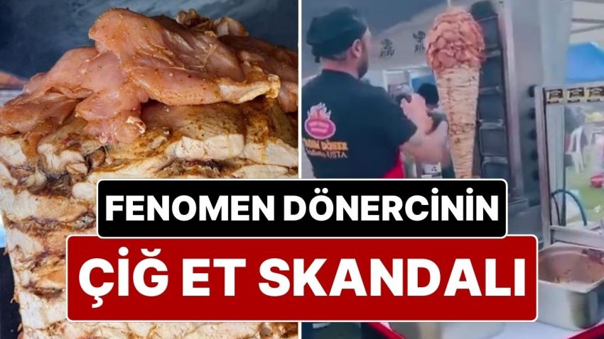 Fenomen Dönercinin Çiğ Et Skandalı Kamerada!
