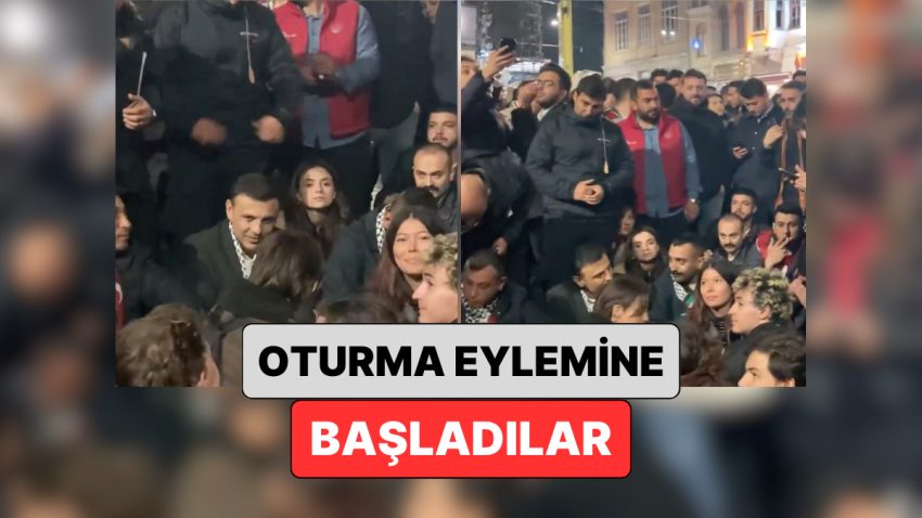 Gazze Hareketine Polis Müdahalesi Gelmişti: Özgür Çelik Üniversitelilerle Birlikte Oturma Hareketine Başladı