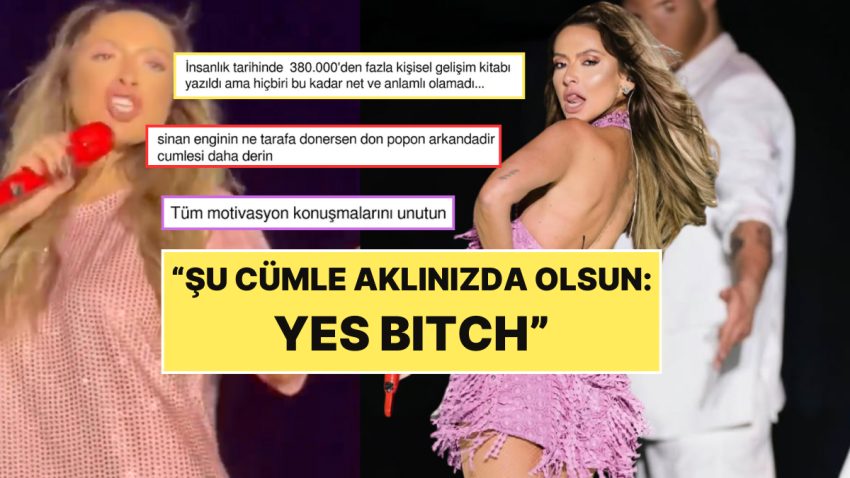Hadise Motivasyon Vereyim Derken “Yes Bitch” Kelamlarıyla Dalga Konusu Oldu