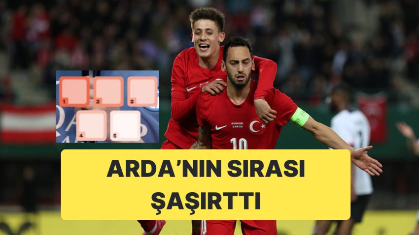 Hakan Çalhanoğlu’nun En Yetenekli Gençler Listesinde Arda’nın Sırası Şaşırttı