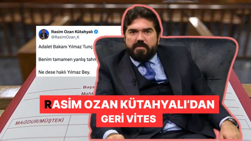 Hakkında Palavra Haberden Soruşturma Açılan Rasim Ozan Kütahyalı’dan Geri Adım