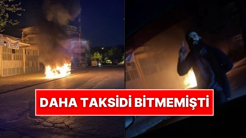 İsrail’e Reaksiyon Göstermek İçin Şimdi Taksidini Bitirmediği Aracını Yaktı