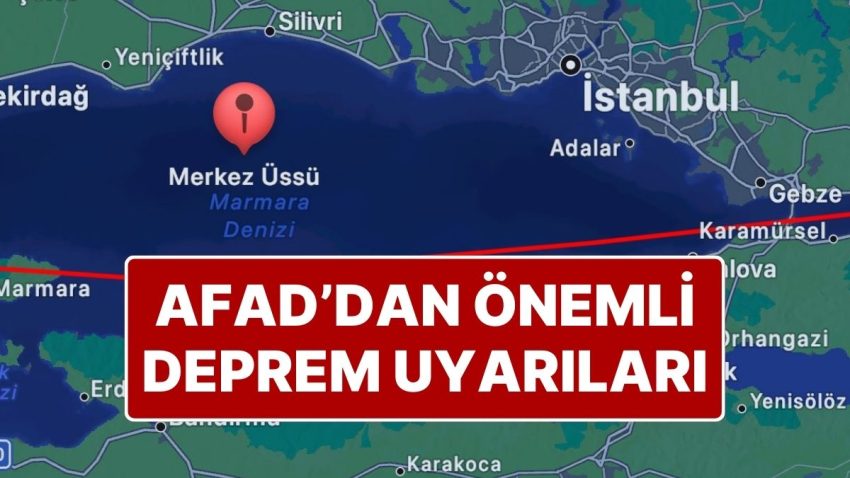 İstanbul’da Sarsıntı Sonrası AFAD’dan Son Dakika Uyarısı: İstanbul Sarsıntısı Sonrası Dikkat!
