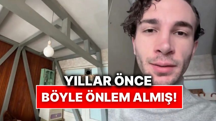 İstanbul’da Sarsıntıya Yakalanan Genç, Rizeli Dedesinin Yatak Odasına Yaptırdığı Zelzele Korunağını Paylaştı