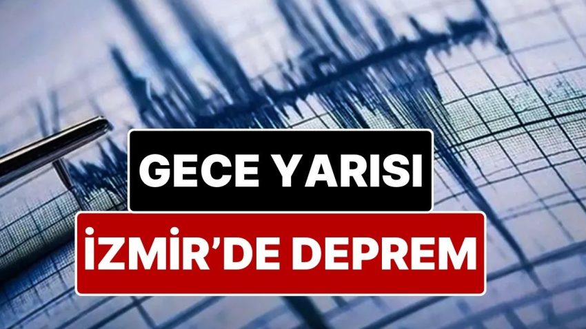 İzmir Körfezi’nde 4 Büyüklüğünde Sarsıntı Oldu