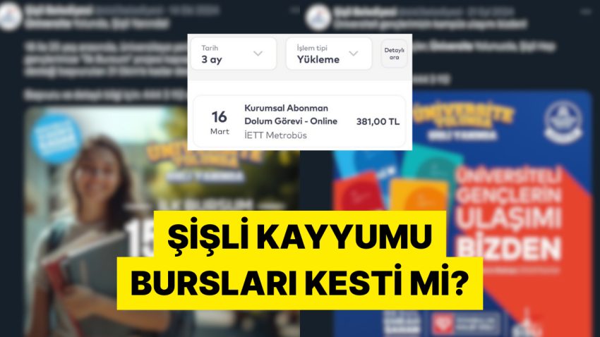 Kayyum Atanan Şişli Belediyesi Öğrencilere Verilen Burs ve Ulaşım Yardımını Kesti mi?