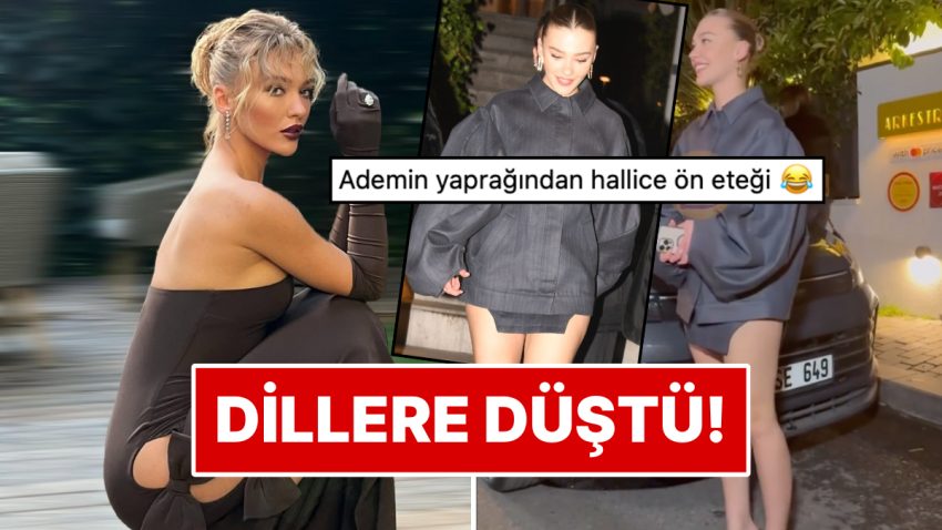 Melisa Döngel’in Farklı Dizaynlı Eteği Toplumsal Medya Kullanıcılarının Lisanına Düşmekten Kurtulamadı!