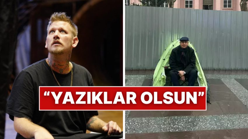 Rapçi Şanışer, Bakanlık Binasının Önünde Çadır Kuran Mahmut Tanal’a Polis Müdahalesine Reaksiyon Gösterdi