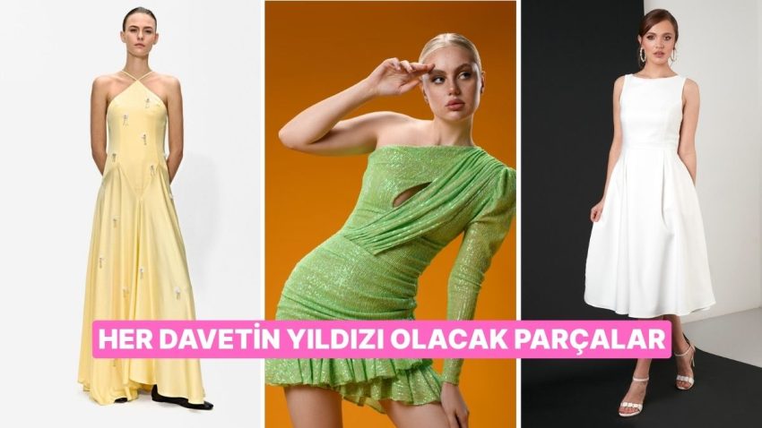 Şeklinizi Yansıtacağınız Şık Davet Elbiseleri
