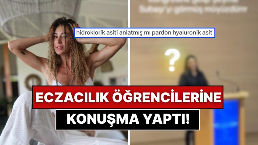 Şeyma Subaşı, Eczacılık Öğrencilerine Konuşma Yapmasına Mana Veremeyen Kullanıcıların Lisanına Düştü!