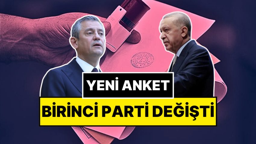 Son Seçimleri Bilen Sonar Araştırma’dan Yeni Anket: Birinci Parti Değişti