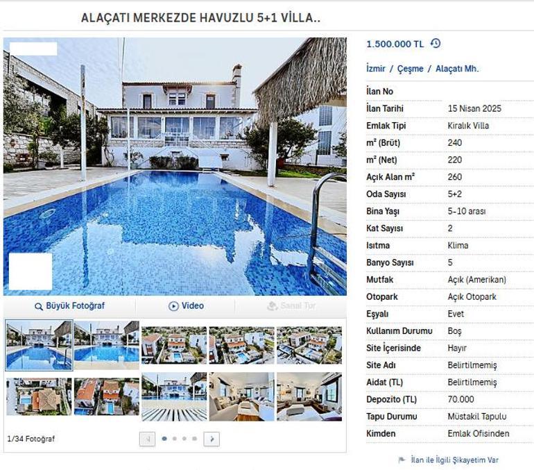 Tatil planı yapanlar dikkat! Fiyatlar uçuşa geçti! 1.5 milyona dönemlik villa – Düzgün Haber