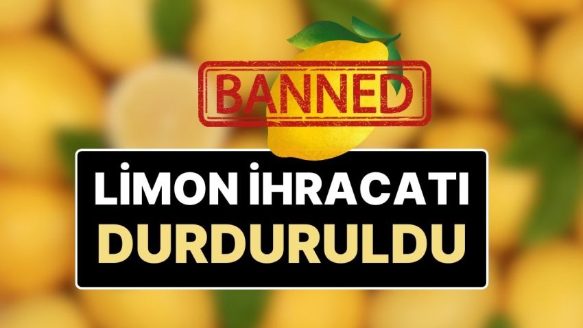 Ticaret Bakanlığı’ndan Limon Kararı: Limon İhracatı Durduruldu!