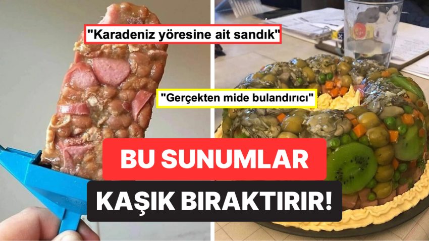 Yemek Yemeye Adeta Tövbe Ettiren, Görenin İştahını Anında Kesen Birbirinden Berbat Sunumlar