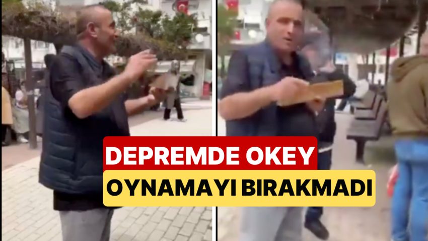 Zelzeleden Kaçan Vatandaş Okey Istakasını Bırakamadı