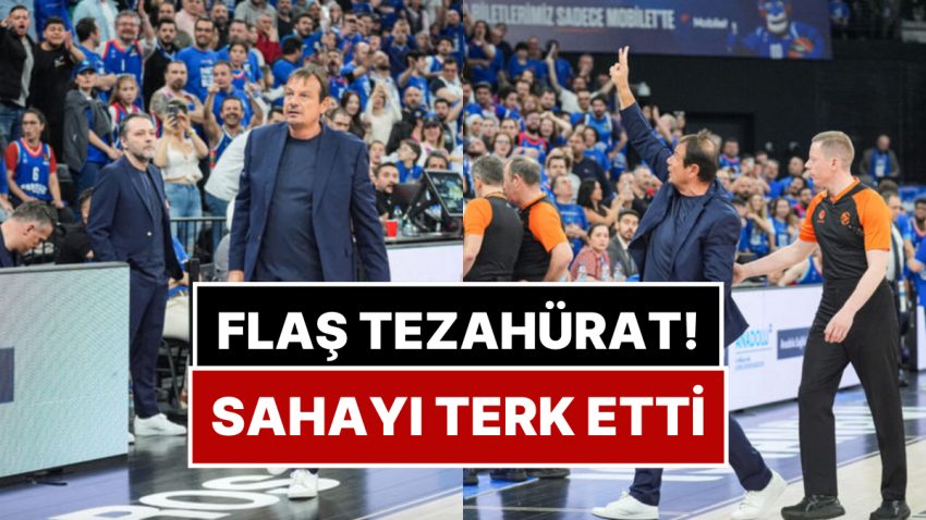Anadolu Efes Taraftarından Flaş Tezahürat: Ergin Ataman Sahayı Terk Etti!