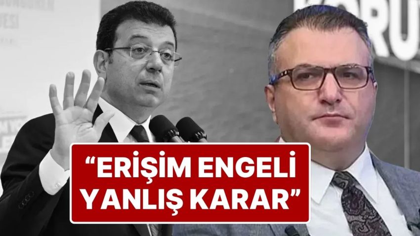Cem Küçük Yanlışsız Bulmadı! Cem Küçük, Ekrem İmamoğlu İçin Verilen Erişim Manisi Kararına Reaksiyon Gösterdi