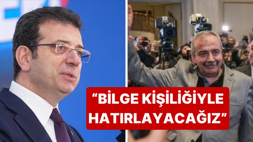 Ekrem İmamoğlu’ndan Vefat Eden Sırrı Süreyya Başkan İçin Taziye İletisi