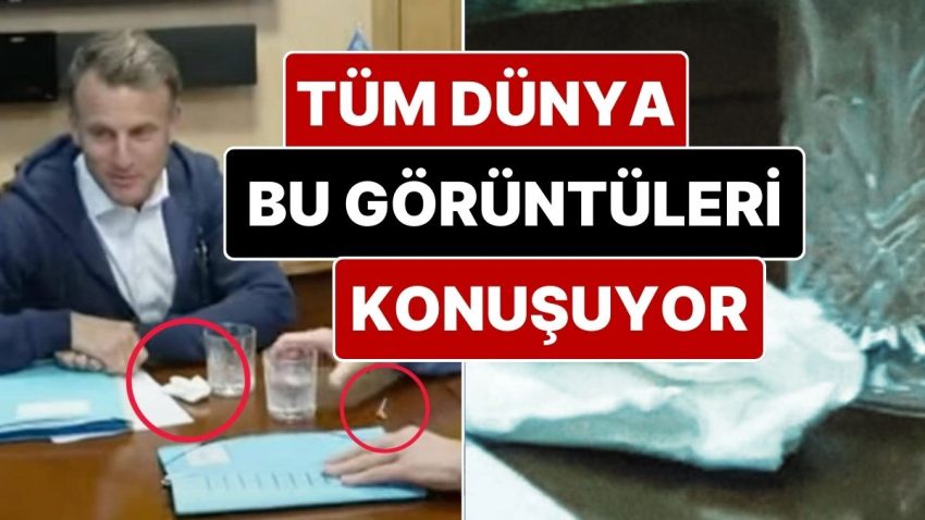 Emmanuel Macron’un Tüm Dünyada Gündem Olan İmajları: Kokain mi Mendil mi?