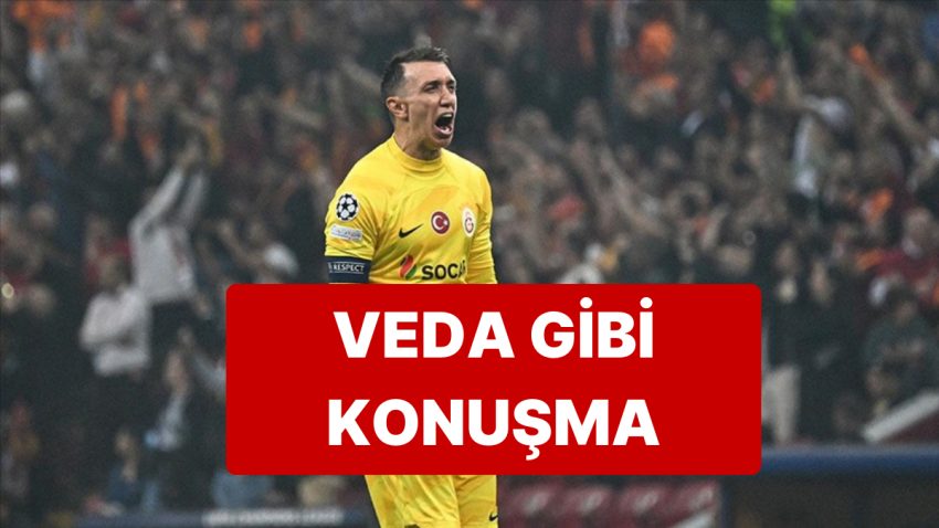 Galatasaray’da Kaptan Muslera’dan Duygusal Sözlerle Maç Sonu Röportajı