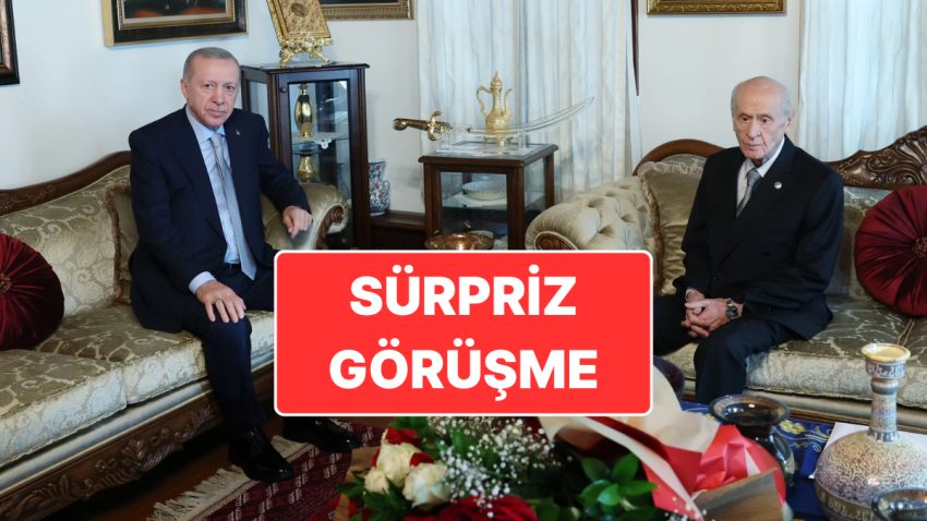 Hastalıktan Sonra Birinci Sefer: Cumhurbaşkanı Erdoğan, Devlet Bahçeli’yi Meskeninde Ziyaret Etti