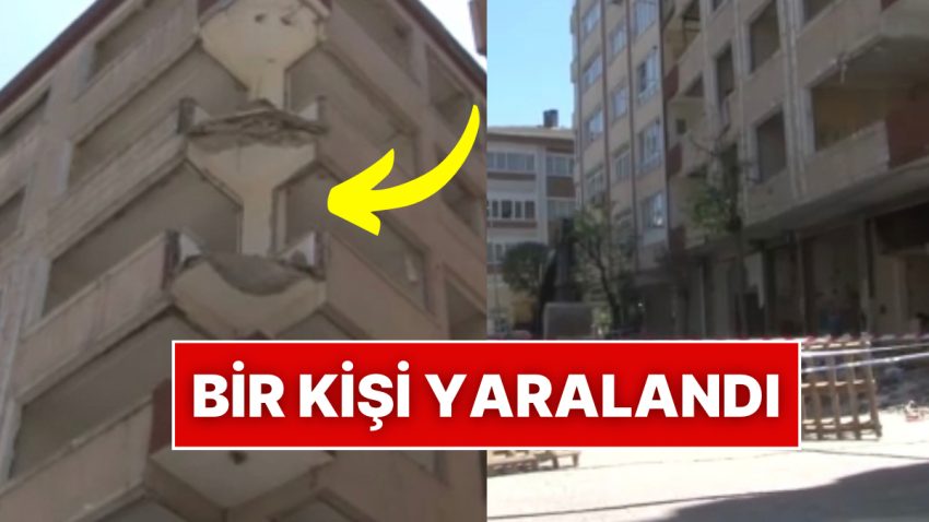 İstanbul’da Hissedilen 3.7’lik Zelzelede Tahliye Edilen Bir Binanın Balkonu Çöktü: Altında Duran Kişi Yaralandı