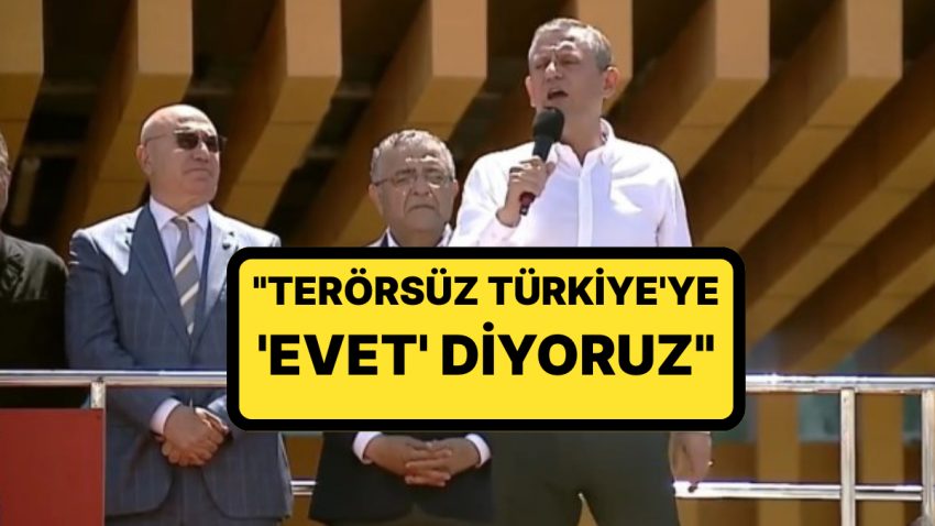 PKK’nın ‘Fesih Kongresi’ Sonrası Özel’den Birinci Açıklama: ”Terörsüz Türkiye’ye ‘Evet’ Diyoruz, Ben Garantörüm”