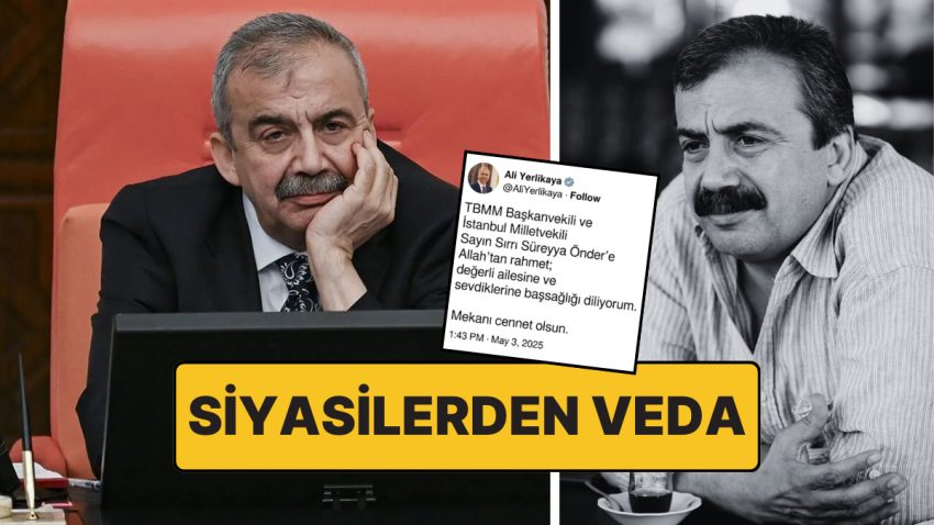Sırrı Süreyya Başkan’ın Vefatının Akabinde Siyasilerden Gelen Taziye Bildirileri