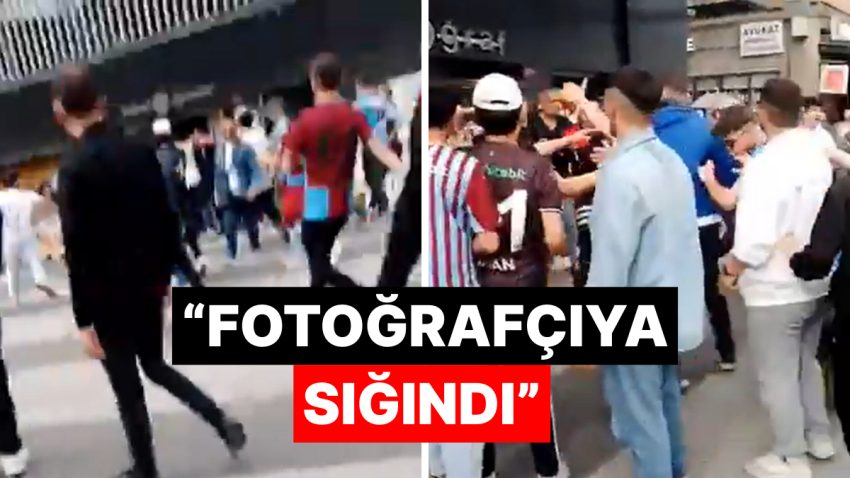 Trabzon’da Galatasaray Formasıyla Gezen Taraftara Taarruz