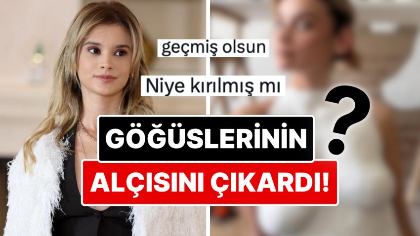 Alçıyla Göğüslerinin Kalıbını Çıkartan Oyuncu Serra Pirinç X’te Goygoyculara Büyük Gereç Çıkarttı!