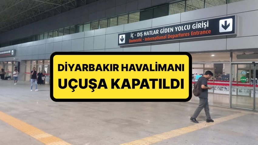 Bayram Tatili Öncesi Diyarbakır Havalimanı Pistinde Çatlak: Uçuş Trafiğine Kapatıldı
